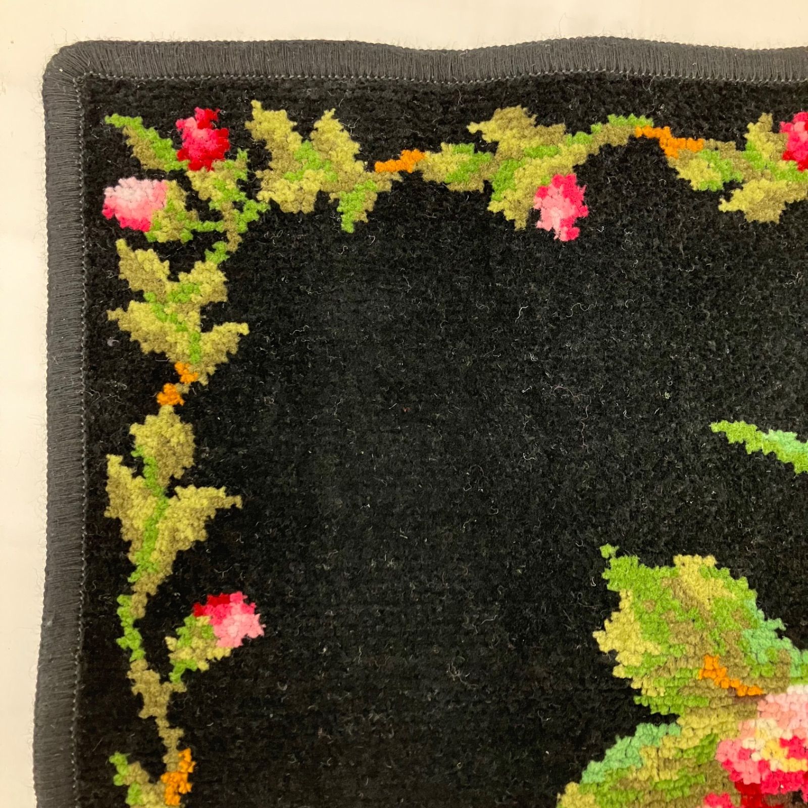 8960 FEILER フェイラー ハンカチ エリザベート ブラック 黒