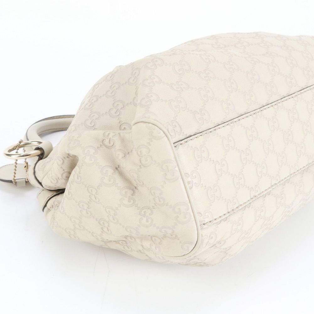 美品 グッチ グッチシマ GG スーキー 211944 レザー トート バッグ  