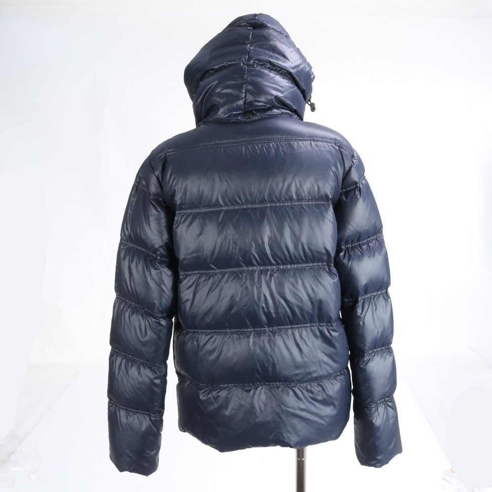 美品 デュベティカ フード付 ダウンジャケット アウター ネイビー M