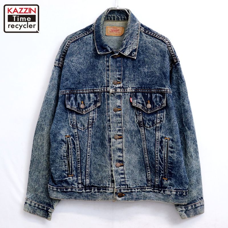 80s USA製 vintage Levi's 70507-0227 ケミカルウォッシュ デニム