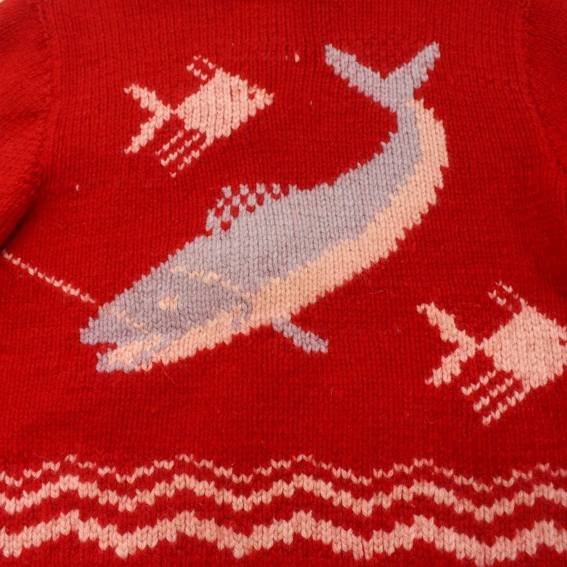 60s vintage シャチ カウチンセーター メンズ Lサイズ相当 - メルカリ