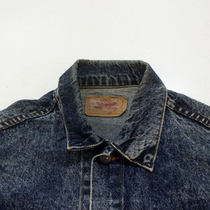 80s USA製 vintage Levi's 70507-0227 ケミカルウォッシュ デニム