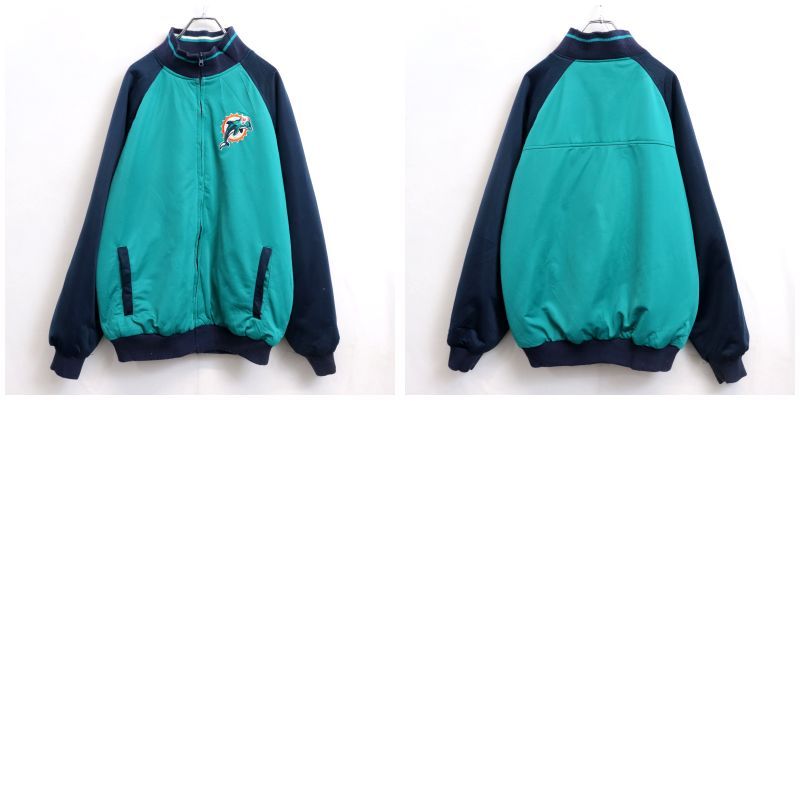 00s NFL マイアミ・ドルフィンズ リバーシブル ジャケット メンズ 表記