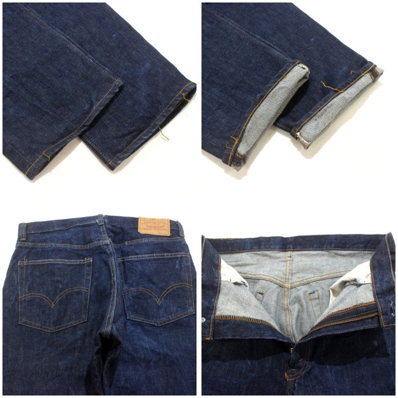 70s USA製 vintage Levi's 濃紺 66前期 シングルステッチ 505 デニム