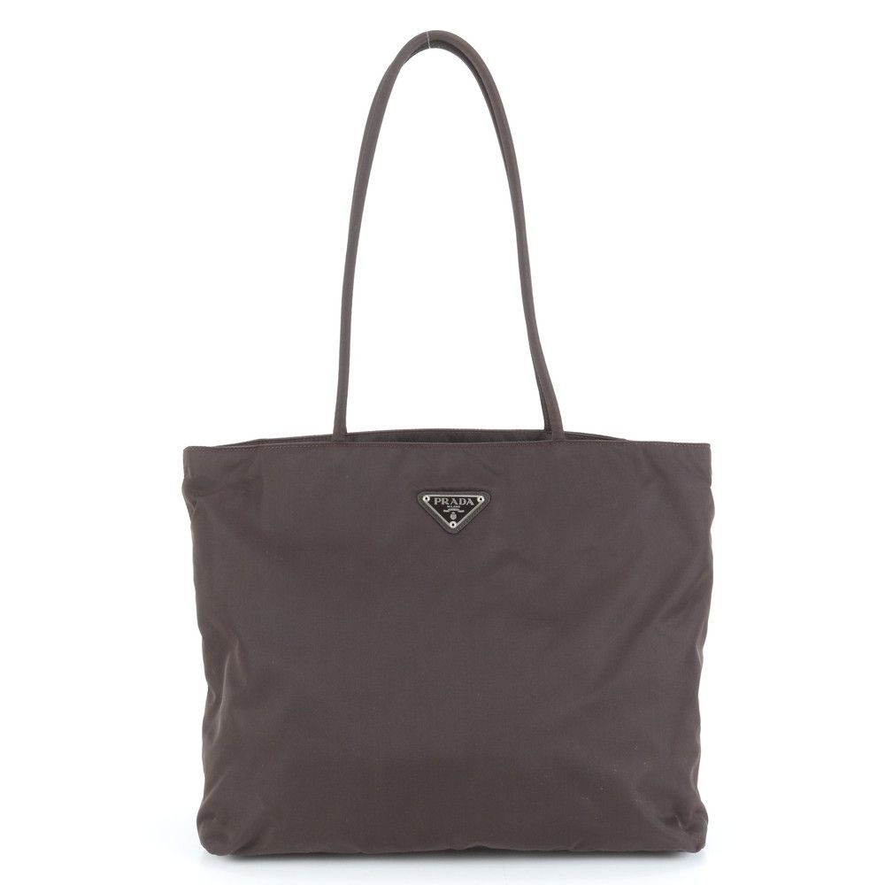 極美品 プラダ テスート ナイロン 三角ロゴ トート バッグ 肩掛け