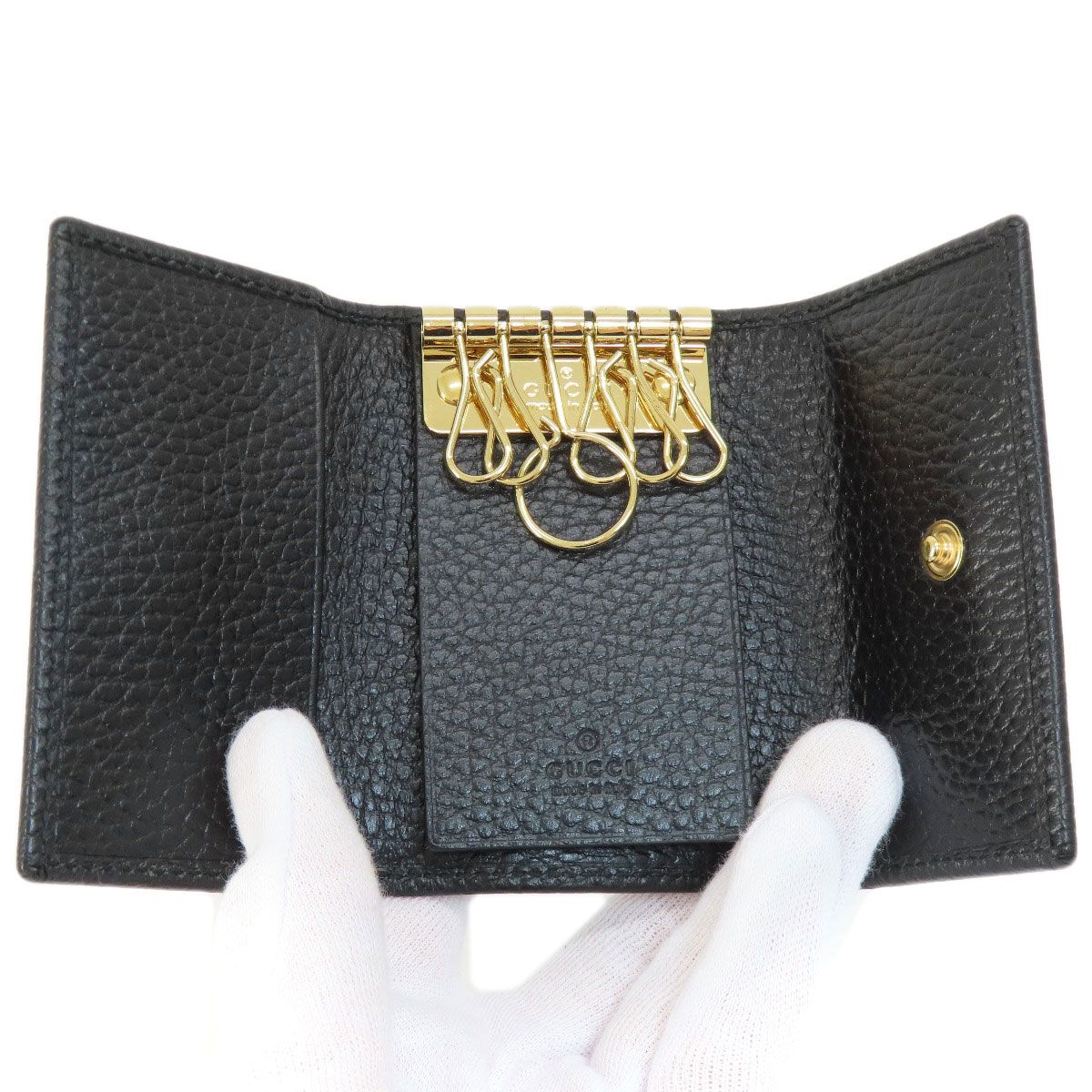 GUCCI グッチ 456118 GGマーモント キーケース レザー レディース