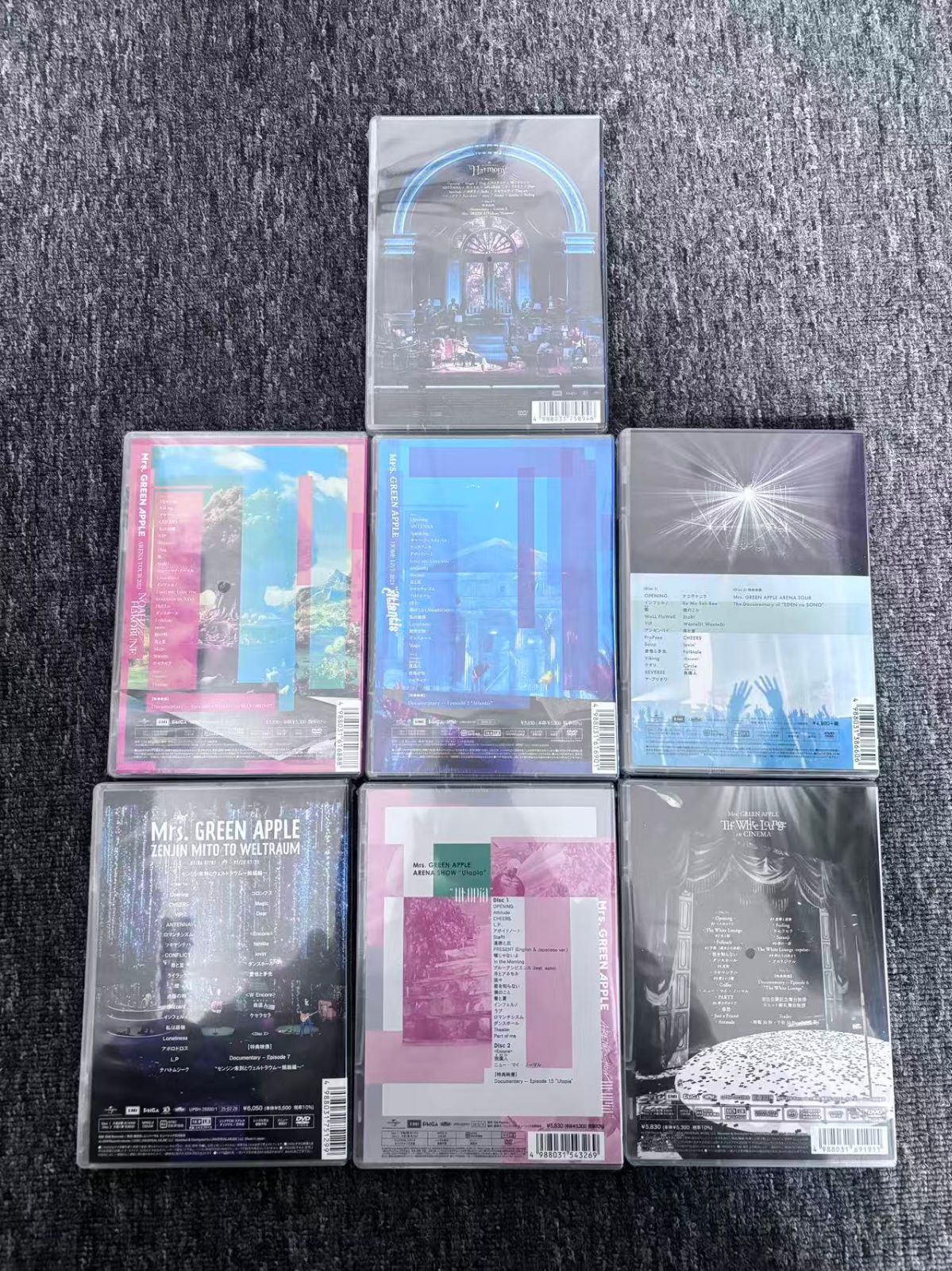 限定】Mrs.GREEN APPLE 通常盤 DVD 7本セット - メルカリ