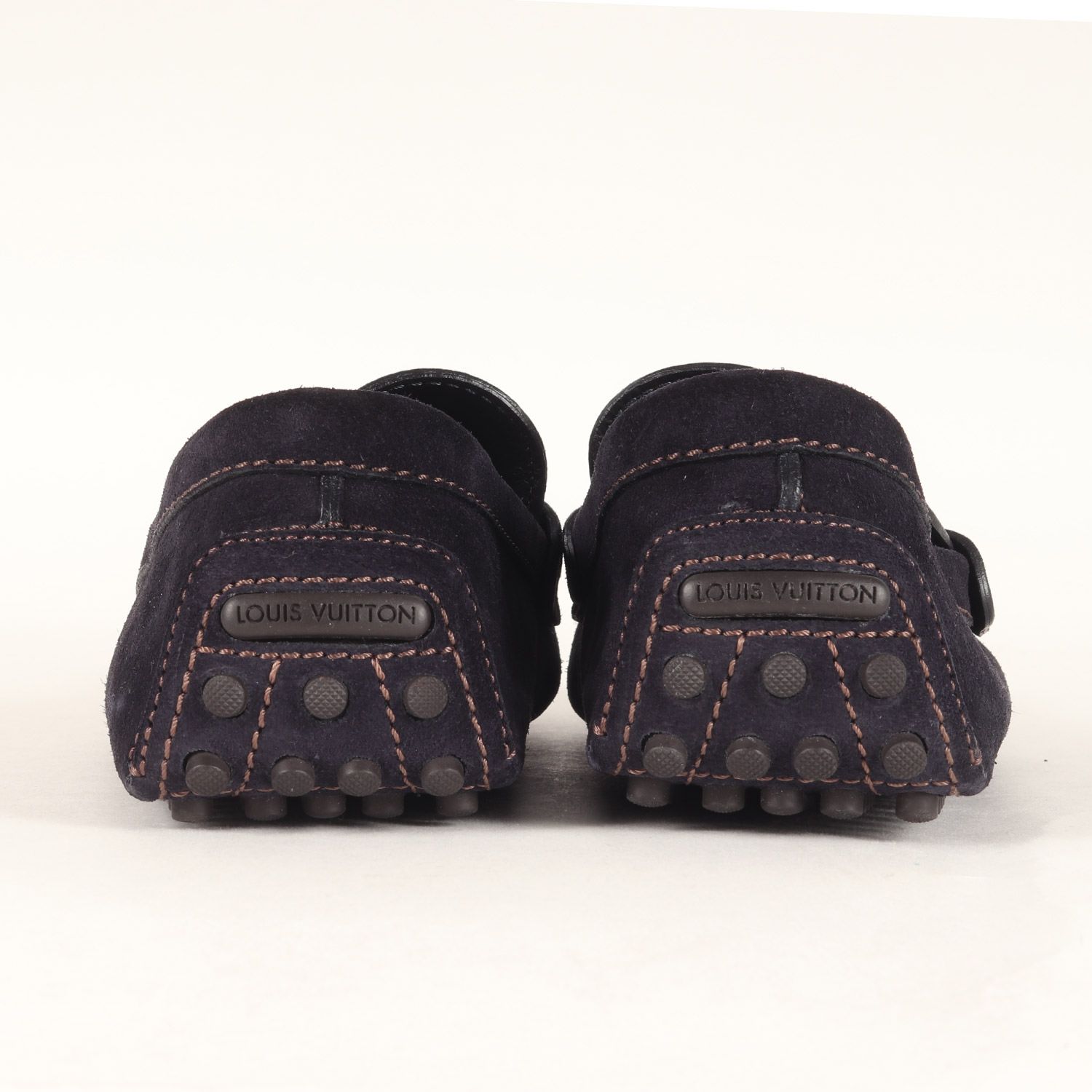 美品】LOUIS VUITTON ルイヴィトン サイズ:ネイビー 6.5 | ロゴ刻印