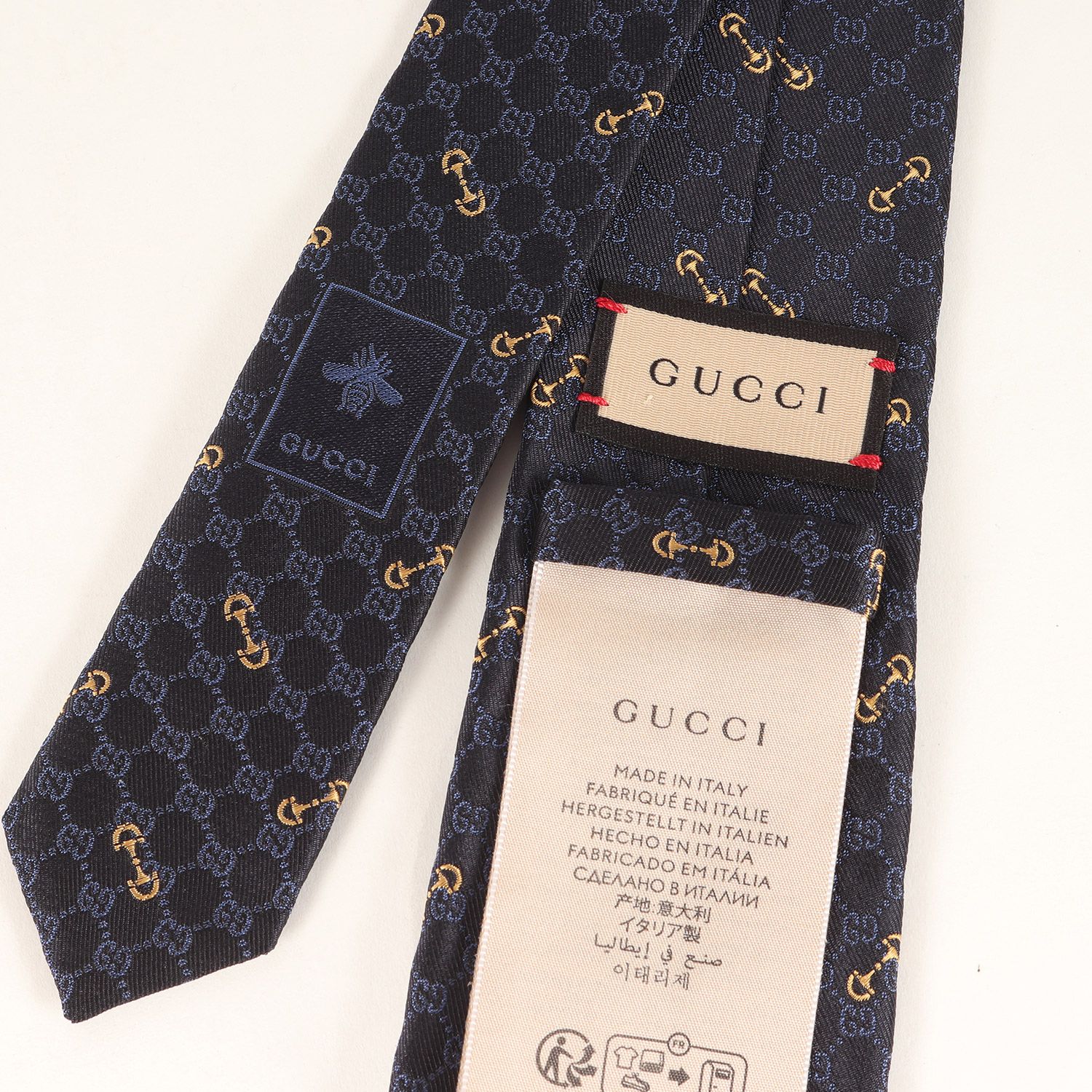GUCCI グッチ ネクタイ ブラック 黒 サイズ:148×7 | 近年モデル