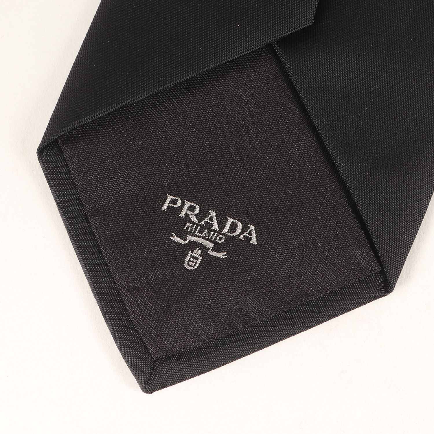 PRADA プラダ ネクタイ ブラック 黒 サイズ:150×7 | 近年モデル