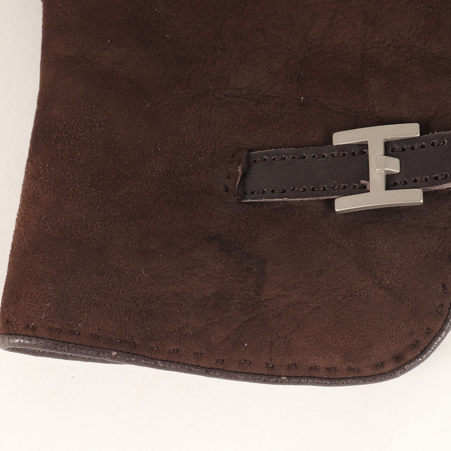 HERMES エルメス グローブ ブラウン サイズ:8 | Hロゴバックル