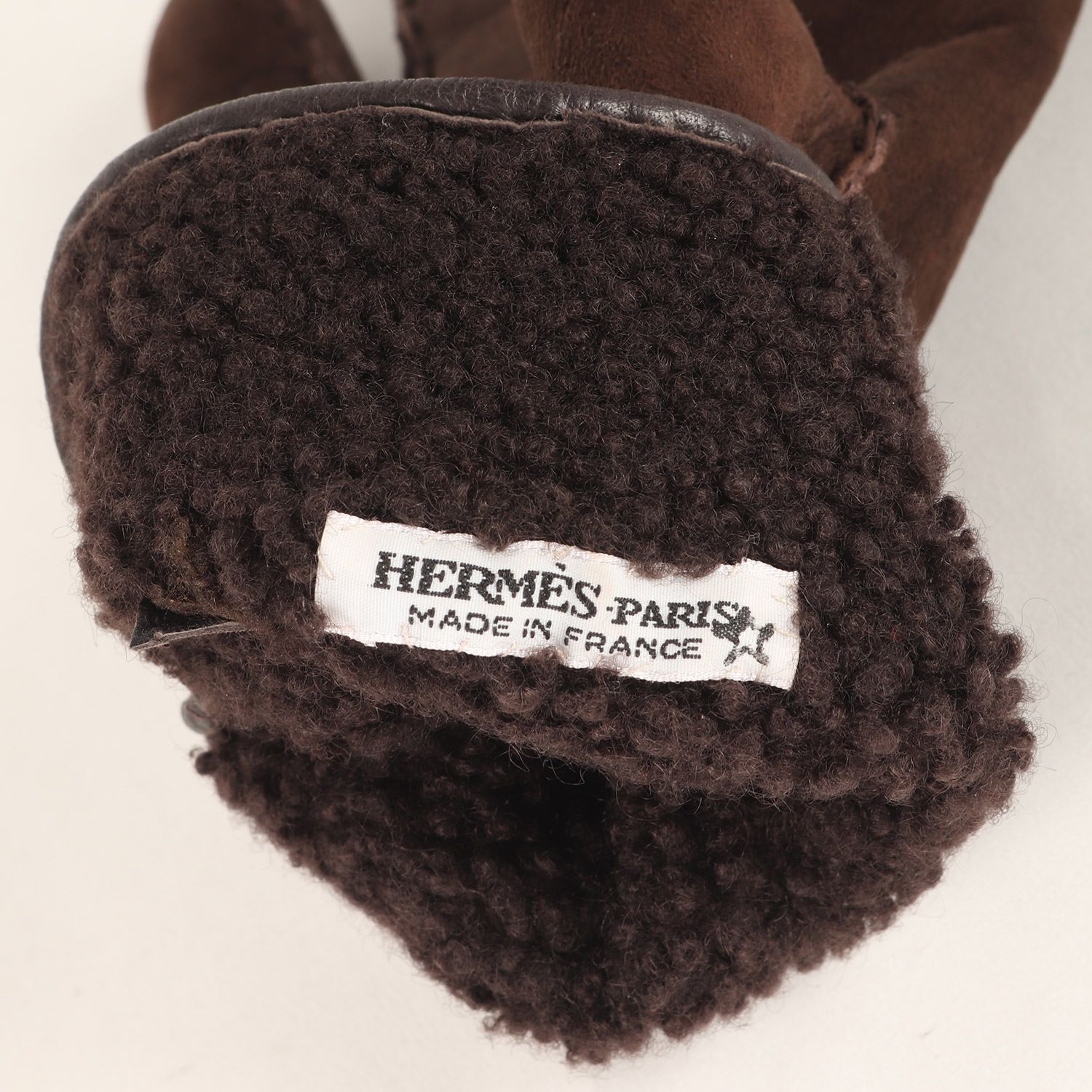 HERMES エルメス グローブ ブラウン サイズ:8 | Hロゴバックル