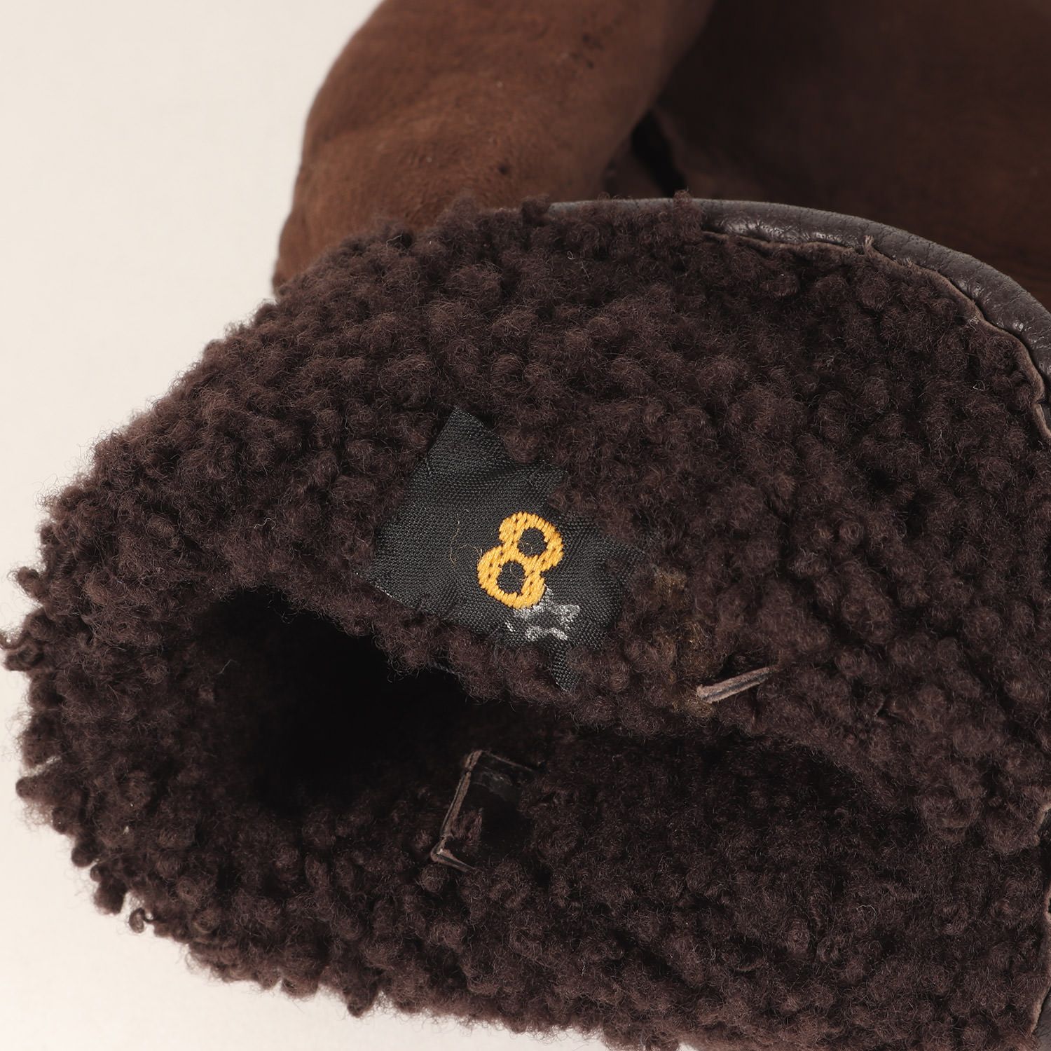 【新品・未使用】HERMES ラムスキン　ブラウン　グローブ サイズ8 HERMES エルメス グローブ ブラウン サイズ:8 | Hロゴバックル