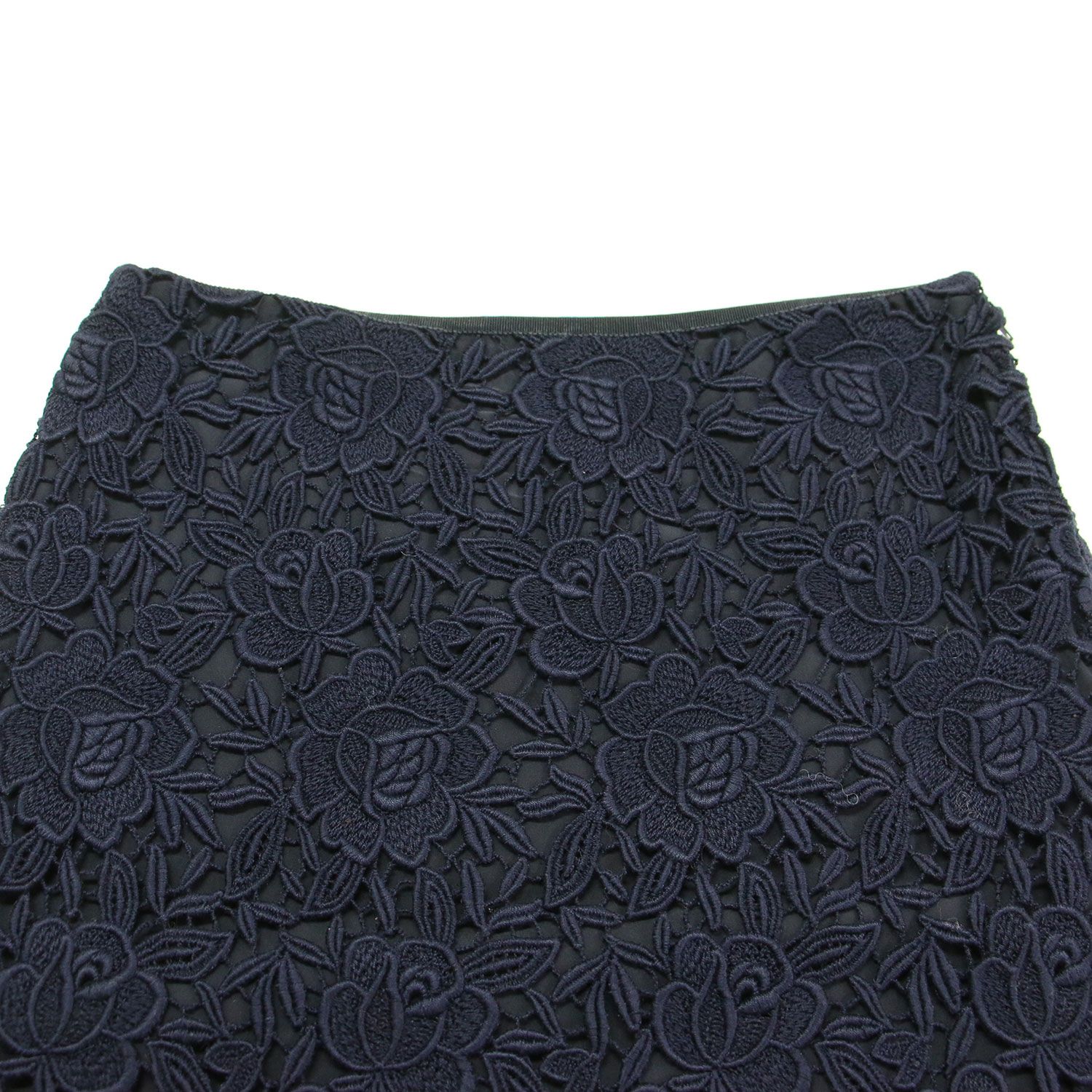PRADA プラダ スカート ネイビー 紺 サイズ:38(S) | レース タイト