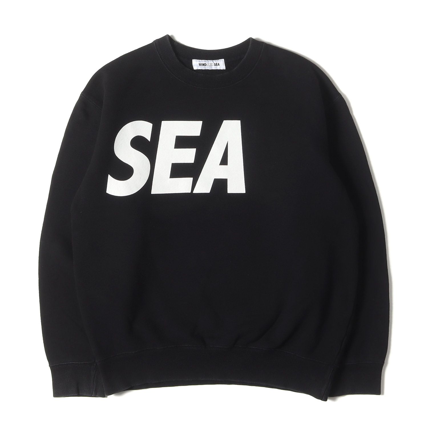 【美品】WIND AND SEA ウィンダンシー バックロゴ スウェット L WIND AND SEA ウィンダンシー スウェット ブラック 黒 サイズ:L | ロゴ