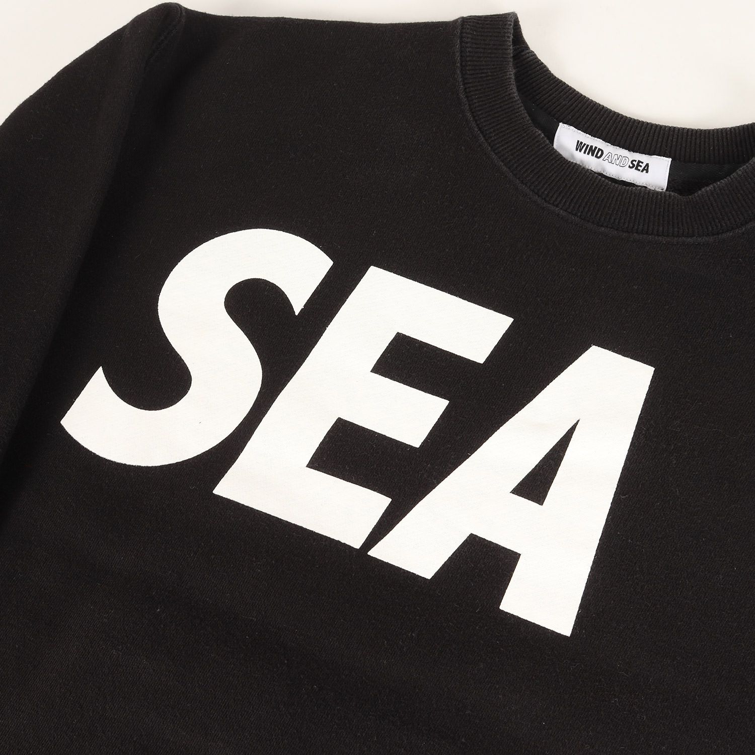 WIND AND SEA ウィンダンシー スウェット ブラック 黒 サイズ:L | ロゴ