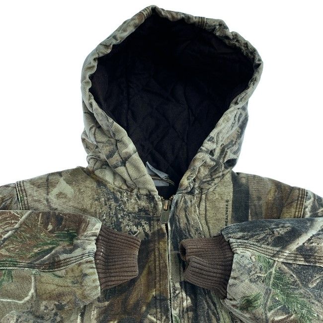 Carhartt アクティブジャケット フード フルジップ 迷彩 カモフラ