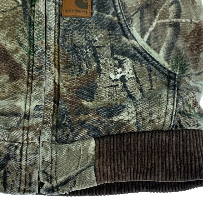 Carhartt アクティブジャケット フード フルジップ 迷彩 カモフラ