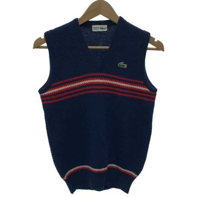 LACOSTE ベスト レイヤード Vネック 無地 ワンポイント クロコダイル 