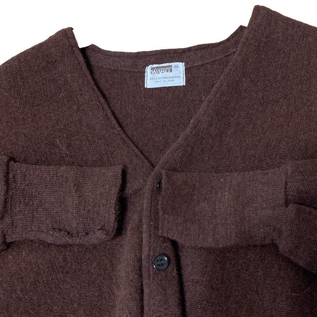 MONTGOMERY WARD カーディガンセーター 70s vintage 70年代 OLD 長袖 V