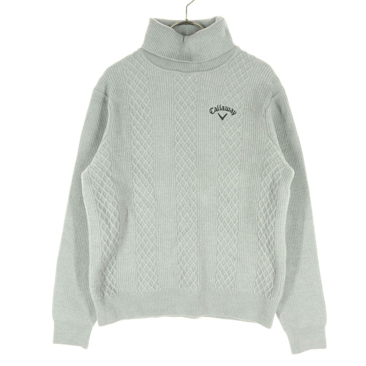 美品 Callaway キャロウェイ ワンポイントロゴ 長袖 タートルネック