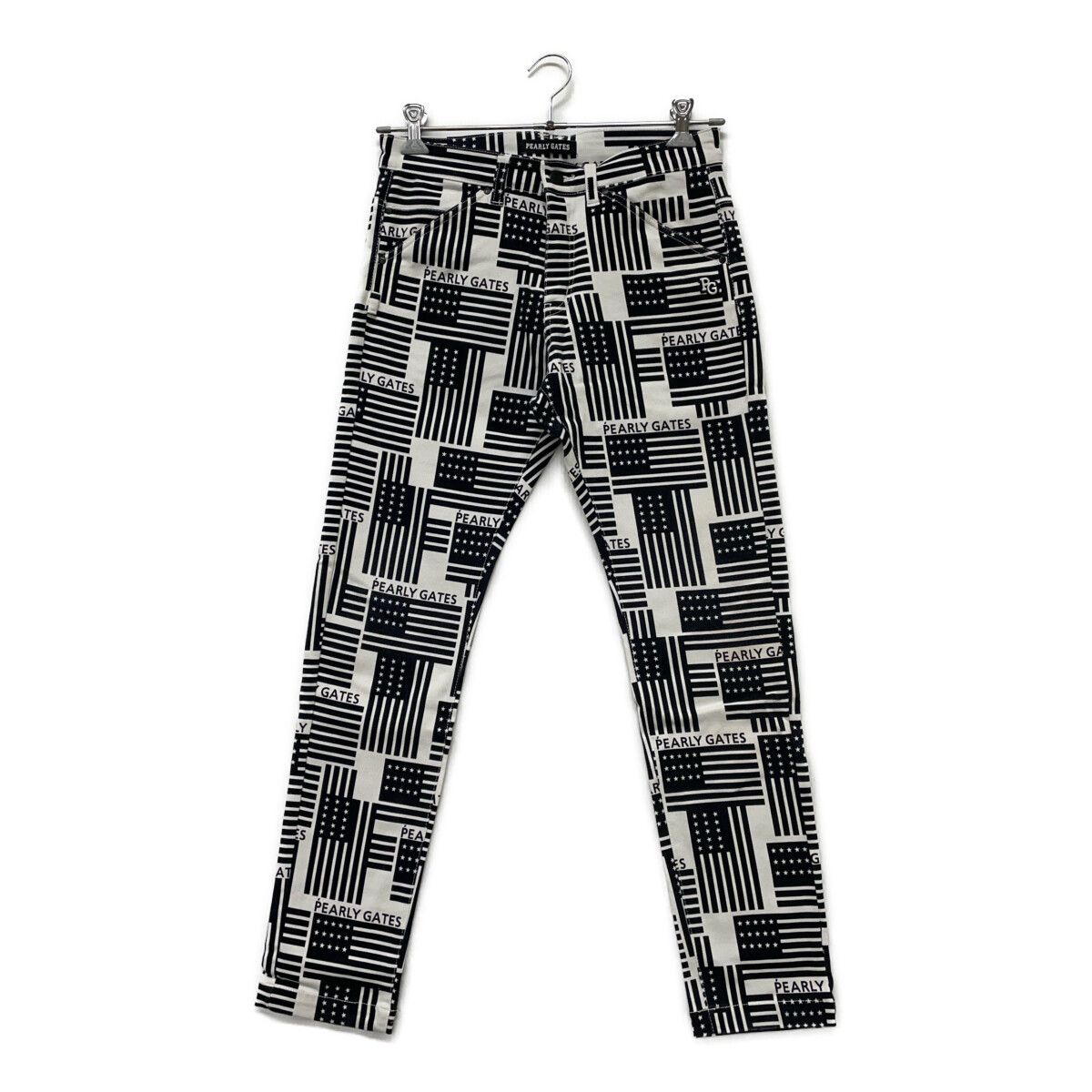 中古 メンズ パーリーゲイツ PEARLY GATES パンツ 3(S) 紺×白 ネイビー