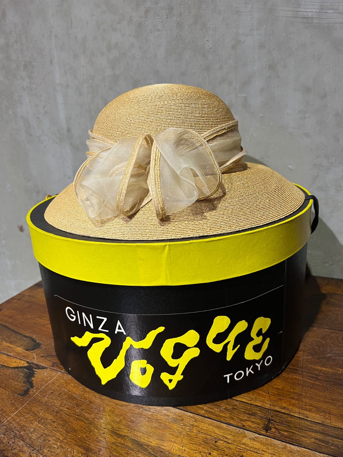 銀座ボーグ GINZA VOGUE ストローハット 麦わら帽子 - メルカリ