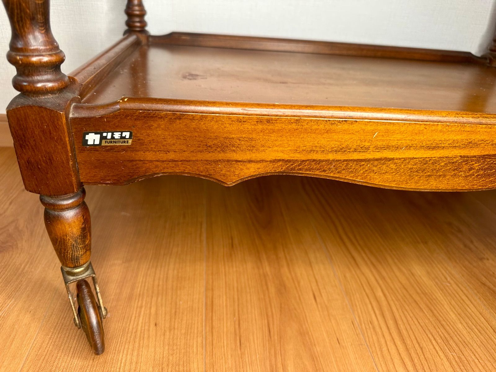 カリモク家具 コロニアル キッチンワゴン オールドカリモク - メルカリ