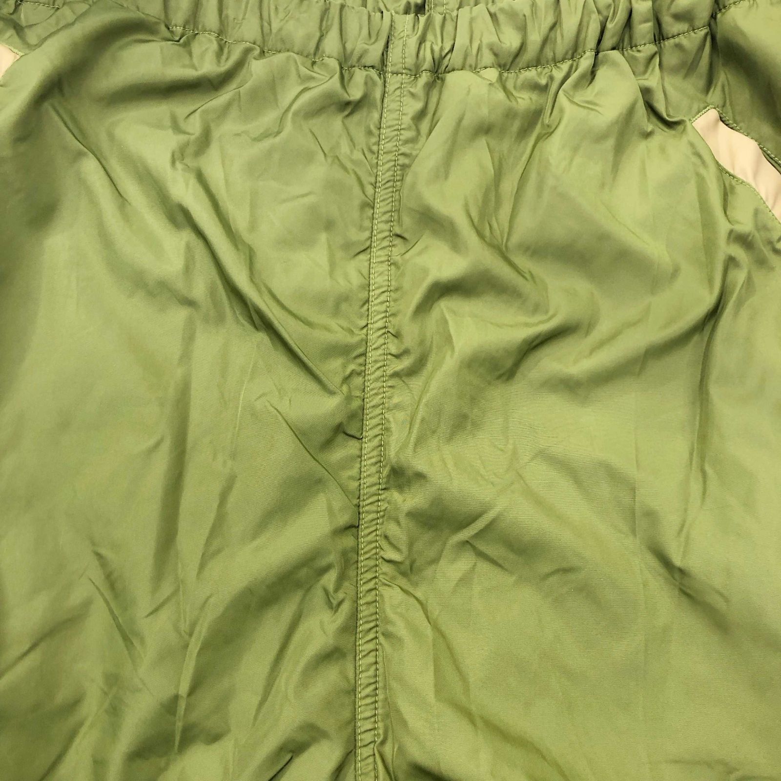 YURULI ゆるり yuruli ナイロン パンツ M グリーン 緑 日本製 ウエスト