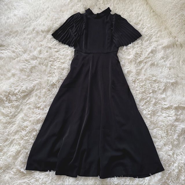 【未使用タグ付き】ラグナムーン　レースロングワンピース　オケージョンドレス　黒 新品未使用 タグ付き LAGUNAMOON ラグナムーン ロングワンピース 黒