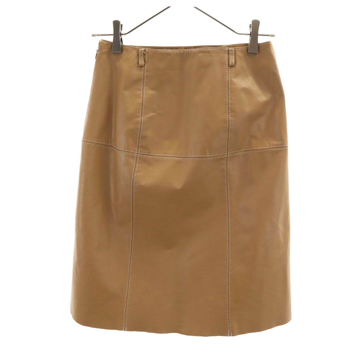 BURBERRY BLUE LABEL バーバリーブルーレーベル ミディ丈 シープスキン