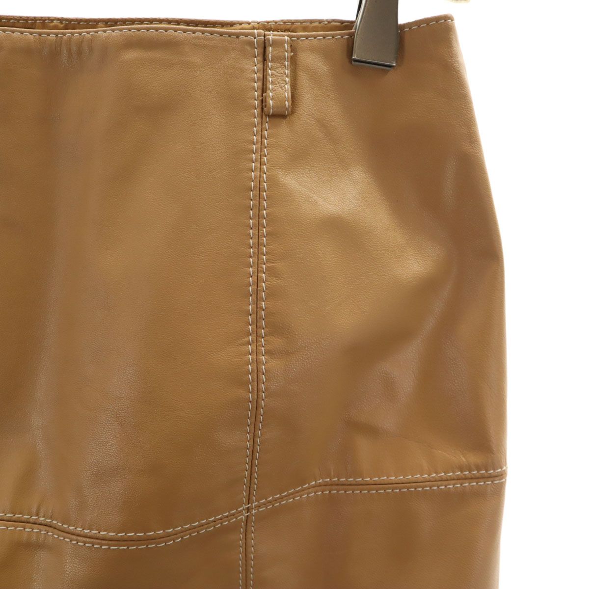 BURBERRY BLUE LABEL バーバリーブルーレーベル ミディ丈 シープスキン