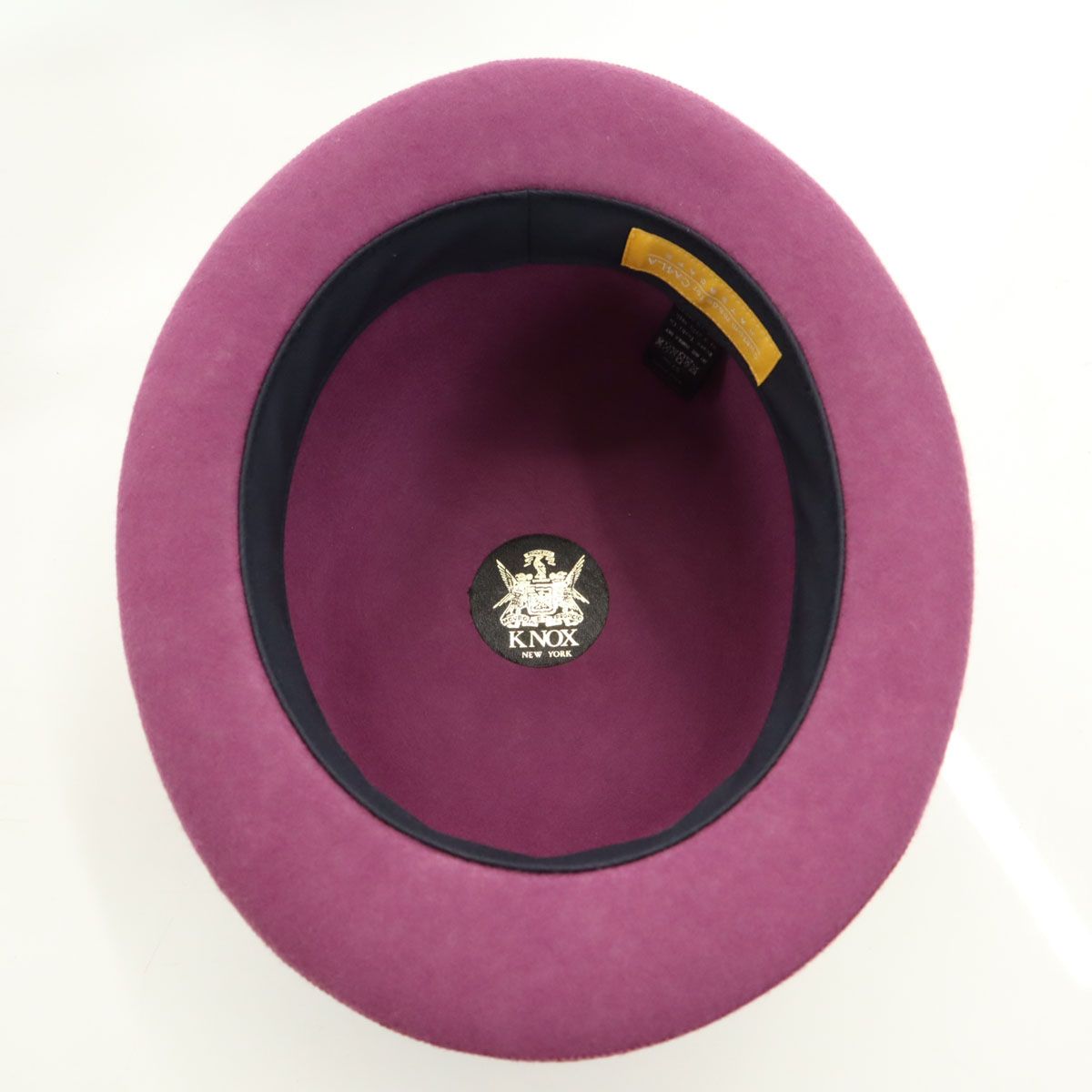 美品 KNOX ノックス CA4LA カシラ別注 ウール ハット 57cm パープル