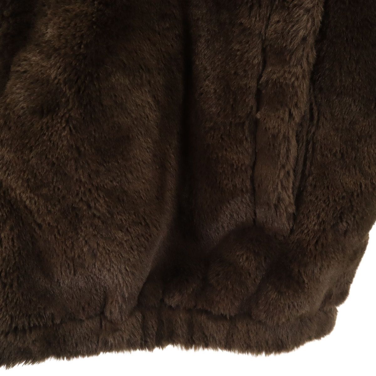 MONKEY TIME モンキータイム フェイクファー ジャケット XL ブラウン