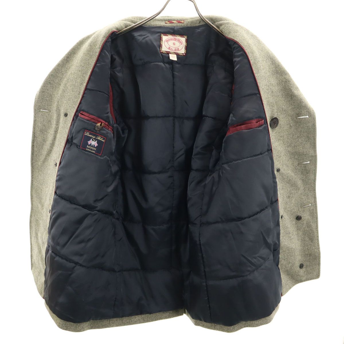 Brooks Brothers ブルックスブラザーズ MOON社 ピーコート S グレー P