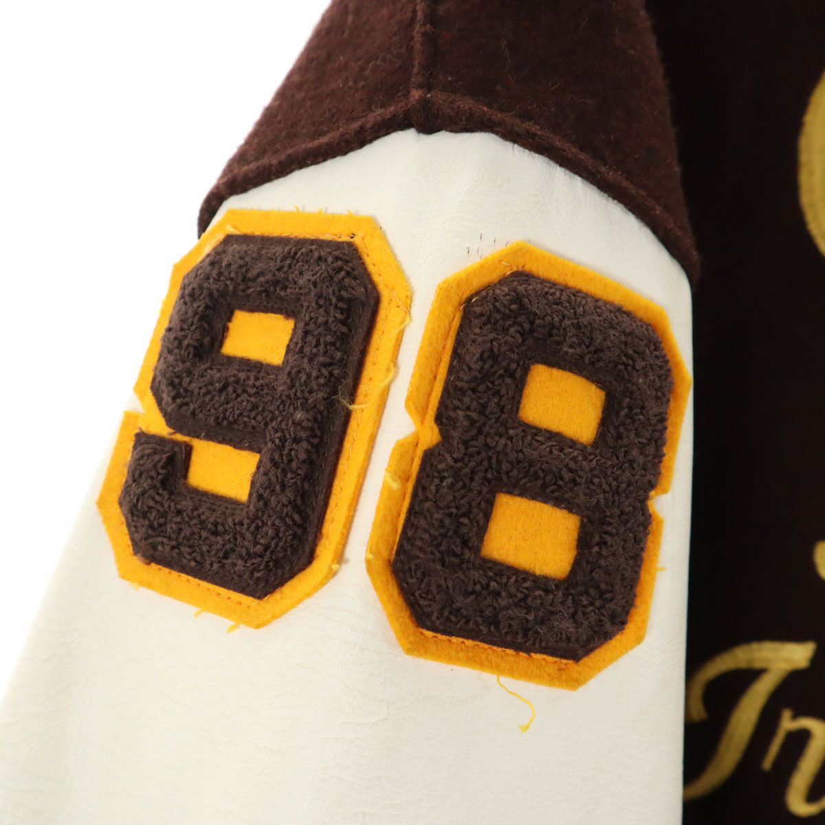 DeLONG デロング 90s オールド レタードワッペン スタジャン L