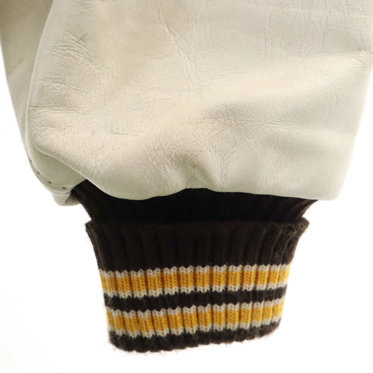 DeLONG デロング 90s オールド レタードワッペン スタジャン L