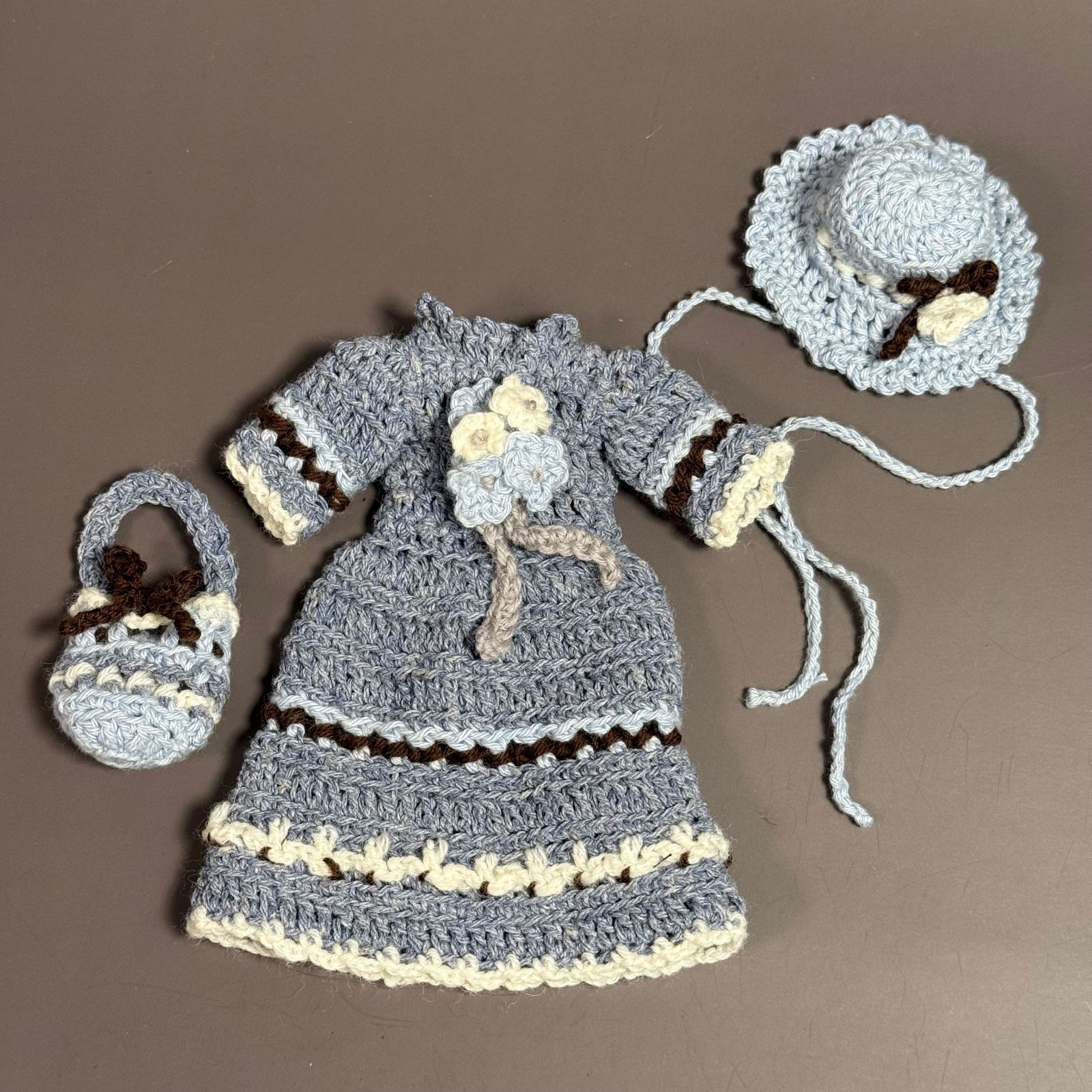 1/6 アウトフィット ワンピース 帽子 バッグ パープル ブライス リカ