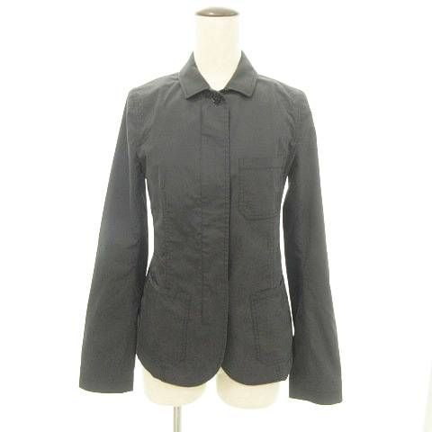 美品セオリーリュクス theory luxe　ジップアップ ブルゾン 38黒 セオリーリュクスtheory luxe ブルゾン ブラック 38 ジップアップ