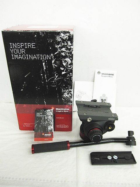 カメラ Manfrotto ビデオ雲台 MVH502AH 箱 取扱説明書付 マンフロット