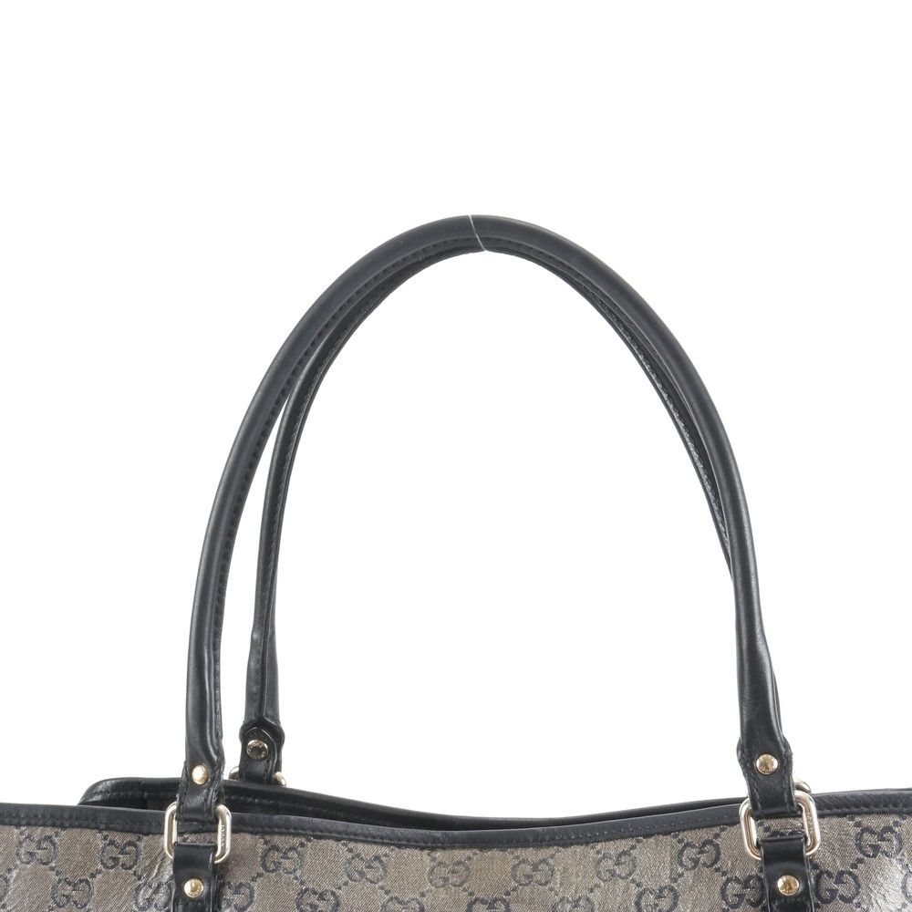 美品 グッチ GG クリスタル 197954 レザー トート バッグ 肩掛け