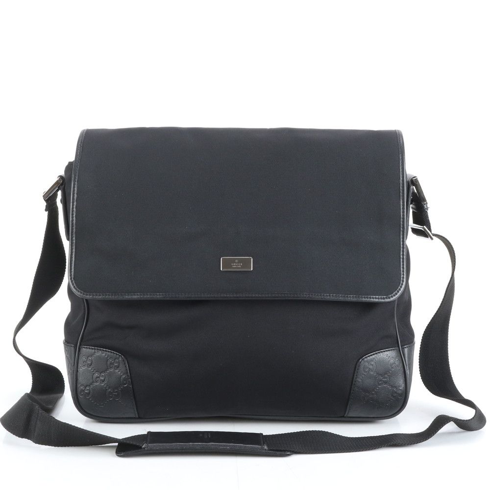 極美品 グッチ グッチシマ 162419 レザー ショルダーバッグ 斜め掛け