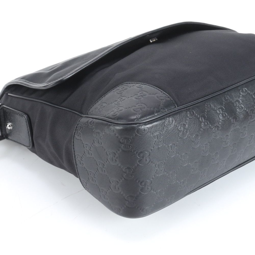 極美品 グッチ グッチシマ 162419 レザー ショルダーバッグ 斜め掛け