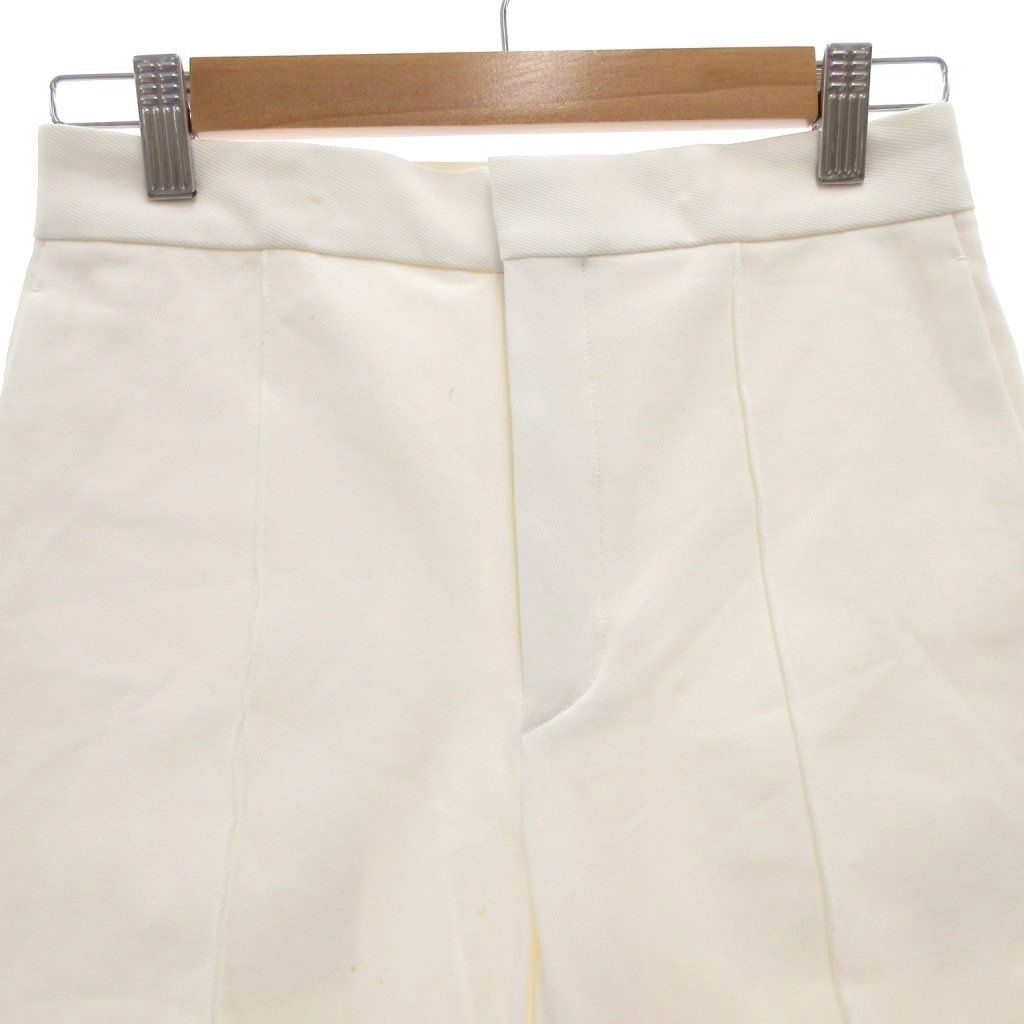 ドゥロワー Drawer パンツ スラックス テーパード 34 白 ホワイト