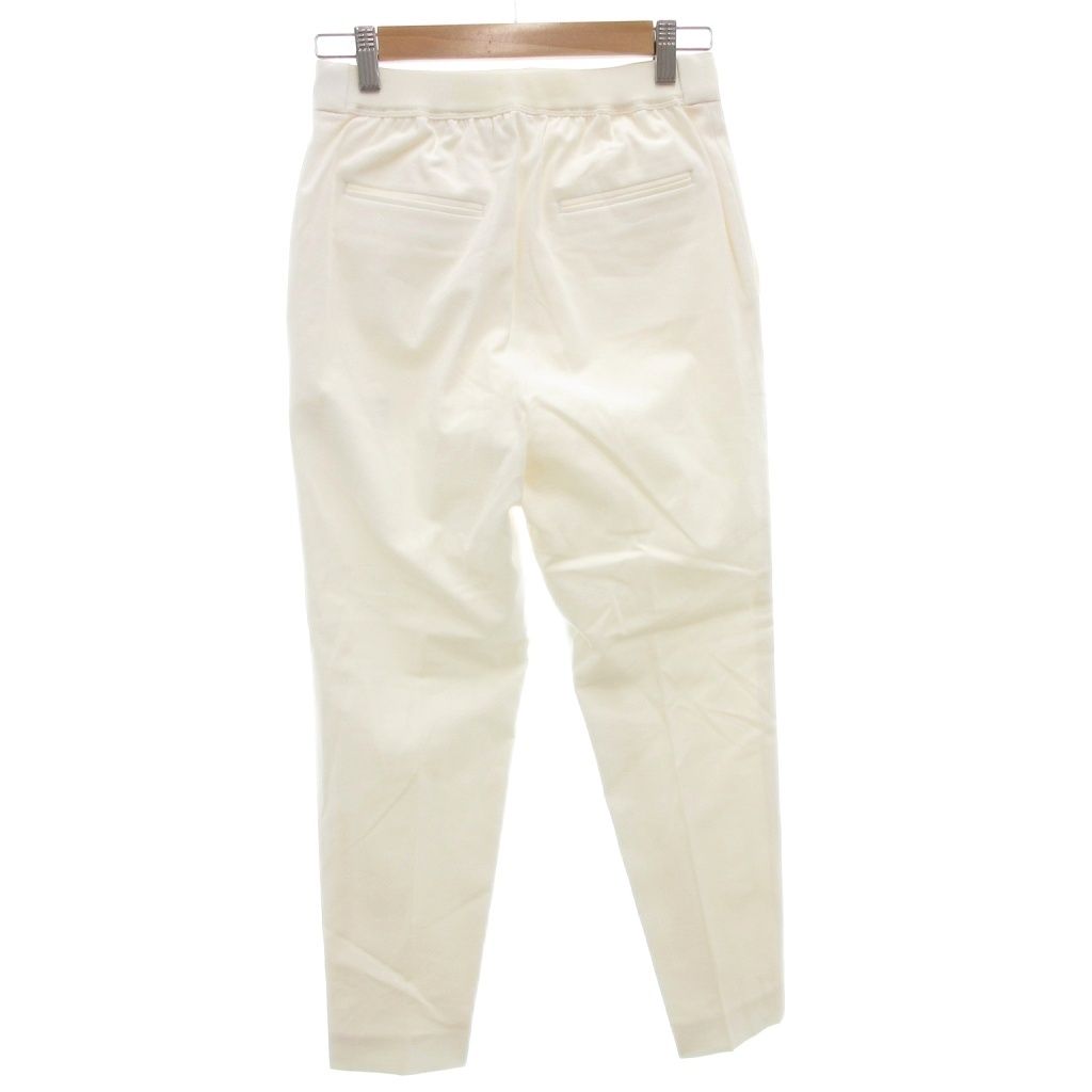 ドゥロワー Drawer パンツ スラックス テーパード 34 白 ホワイト