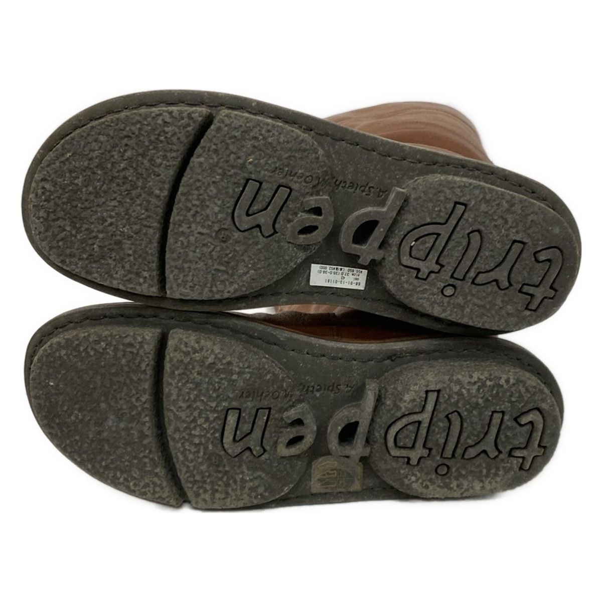 trippen(トリッペン) ロングブーツ 37 レディース - ブラウン レザー