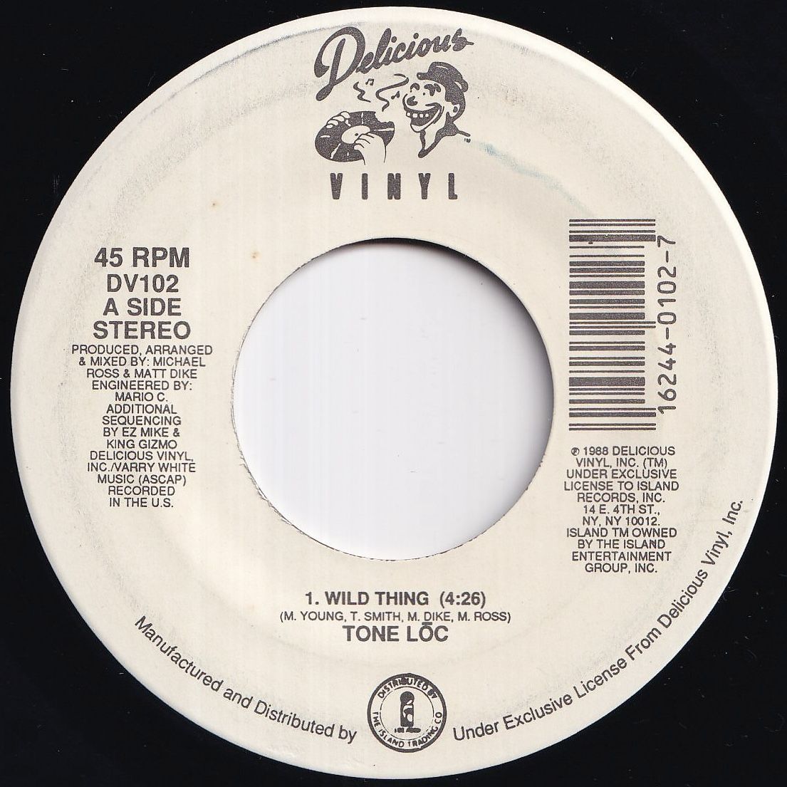 Tone Loc Wild Thing / Loc'ed After Dark (Radio Edit) Delicious