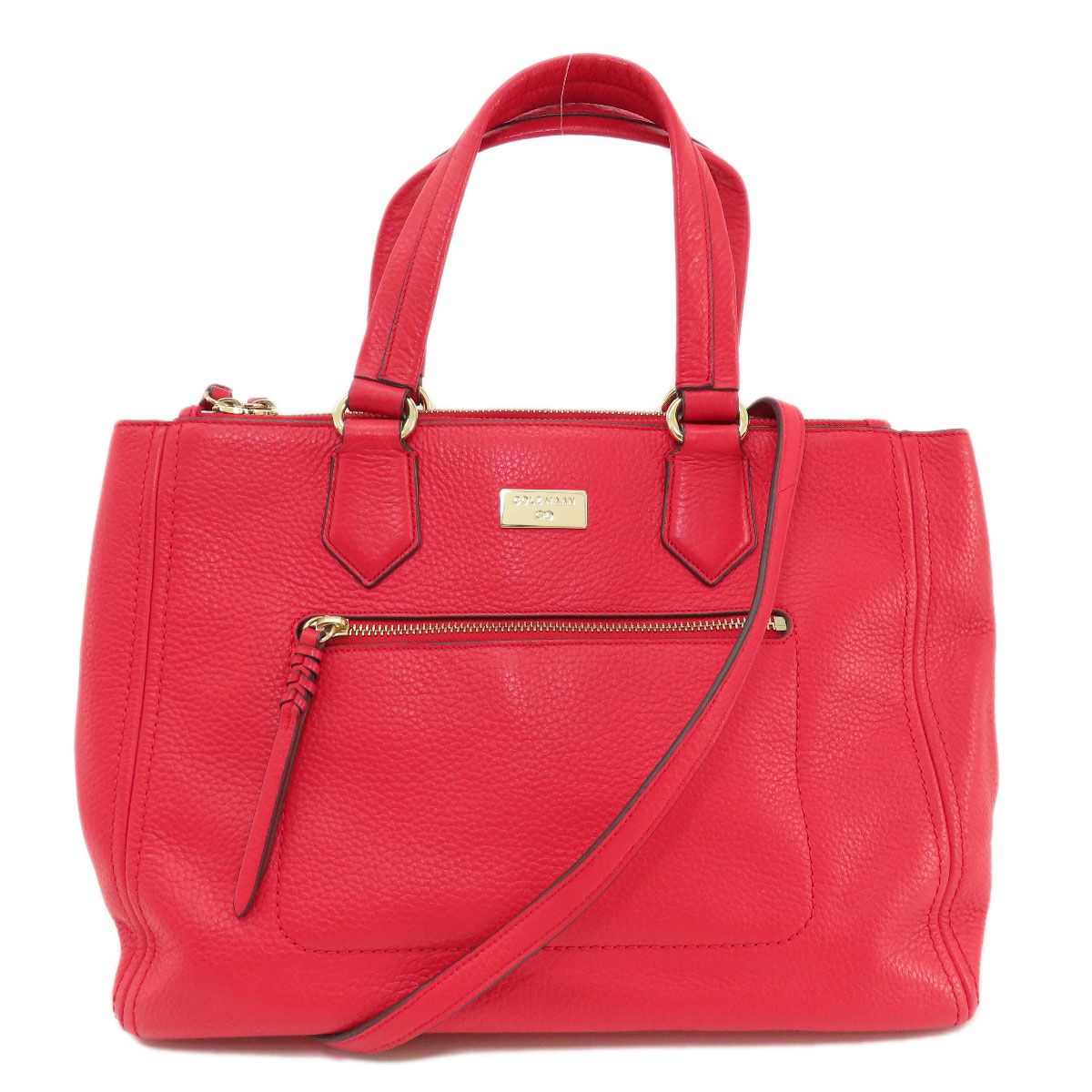 Cole Haan コールハーン ロゴ金具 2WAY トートバッグ レザー 