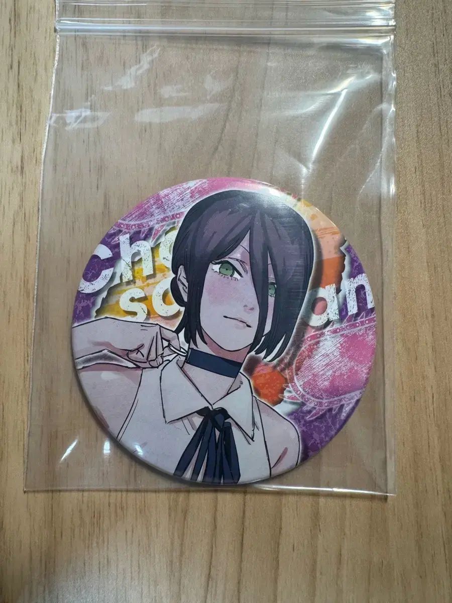 開封済み チェンソーマン 集英社 JUMP SHOP 原画 缶バッジ レゼ 75mm