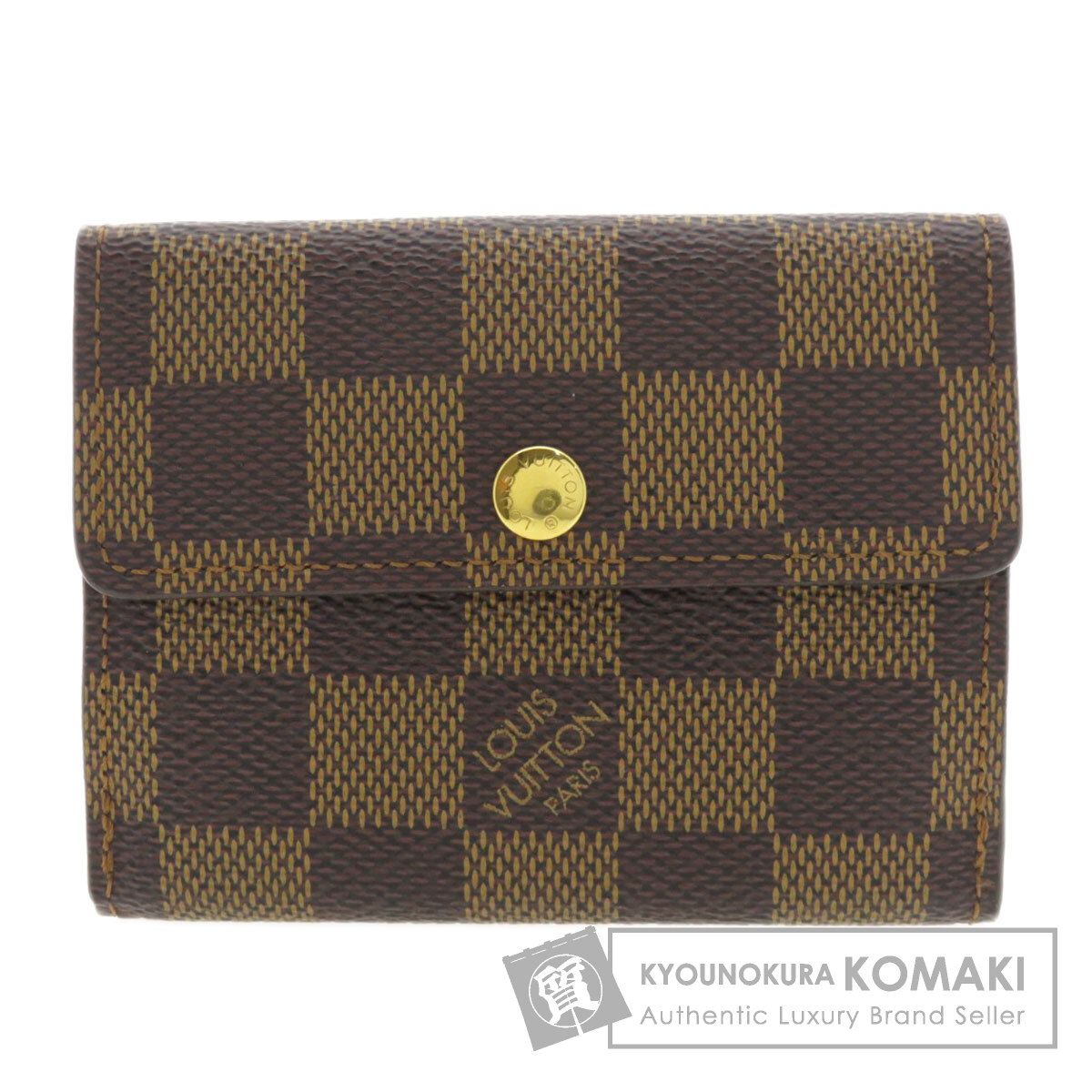 ルイ ヴィトン◎パース ラウンドファスナー ダミエ エベヌ ケース LOUIS VUITTON ルイヴィトン N62925 ラドロー ダミエ エベヌ コイン